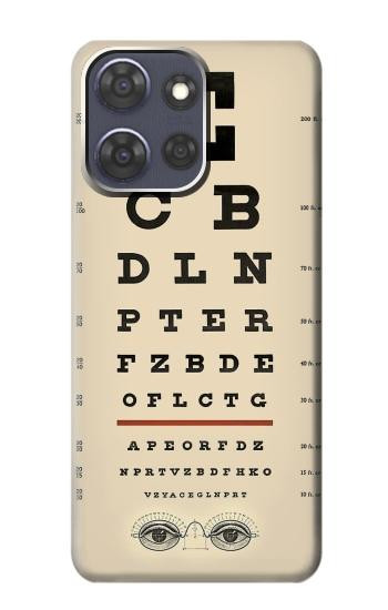 S2502 Eye Exam Chart Decorative Decoupage Poster Case For Motorola Moto G Power (2025,2026)