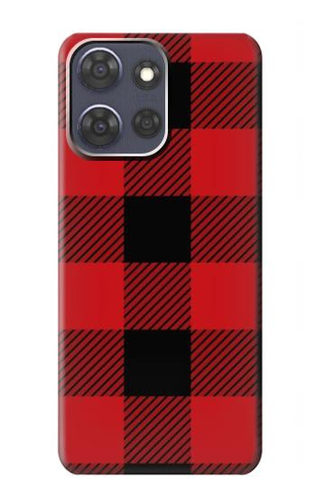 S2931 Red Buffalo Check Pattern Case For Motorola Moto G Power (2025,2026)