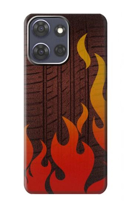 S2988 Rally Car Tire Fire Case For Motorola Moto G Power (2025)