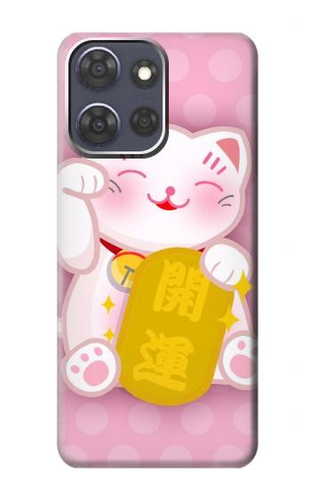 S3025 Pink Maneki Neko Lucky Cat Case For Motorola Moto G Power (2025,2026)