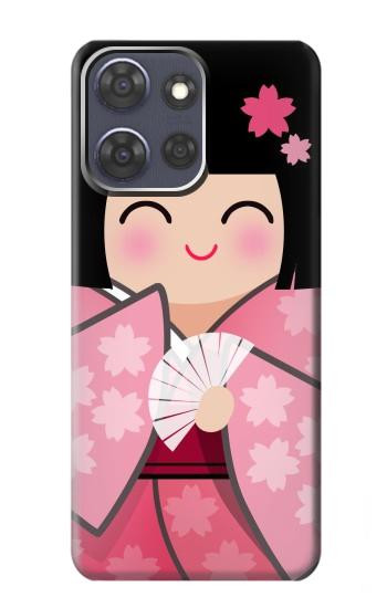 S3042 Japan Girl Hina Doll Kimono Sakura Case For Motorola Moto G Power (2025,2026)