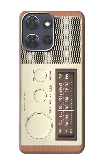 S3165 FM AM Wooden Receiver Graphic Case For Motorola Moto G Power (2025,2026)