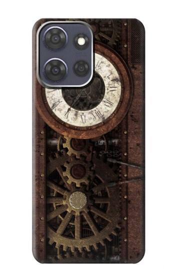 S3221 Steampunk Clock Gears Case For Motorola Moto G Power (2025,2026)