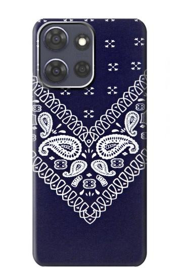S3357 Navy Blue Bandana Pattern Case For Motorola Moto G Power (2025,2026)
