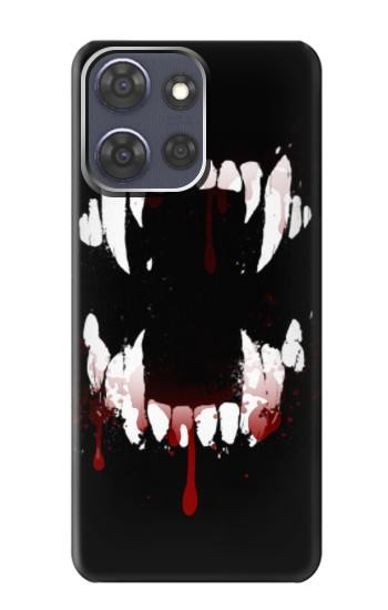 S3527 Vampire Teeth Bloodstain Case For Motorola Moto G Power (2025,2026)