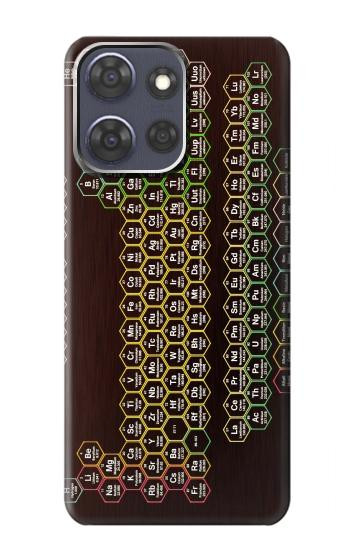 S3544 Neon Honeycomb Periodic Table Case For Motorola Moto G Power (2025,2026)