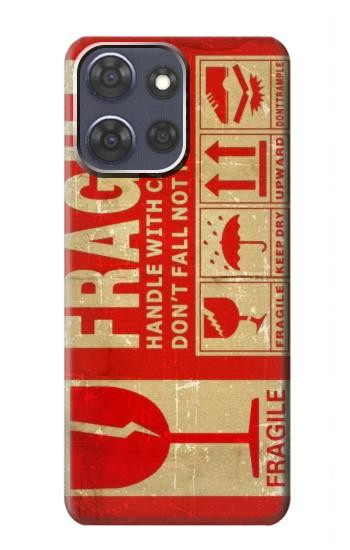 S3552 Vintage Fragile Label Art Case For Motorola Moto G Power (2025,2026)