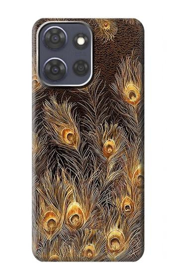 S3691 Gold Peacock Feather Case For Motorola Moto G Power (2025,2026)