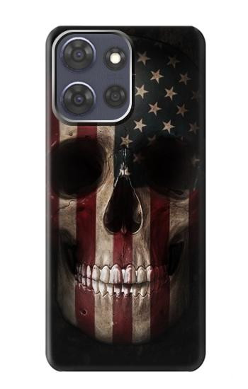 S3850 American Flag Skull Case For Motorola Moto G Power (2025,2026)