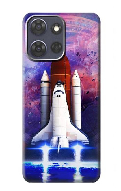 S3913 Colorful Nebula Space Shuttle Case For Motorola Moto G Power (2025)
