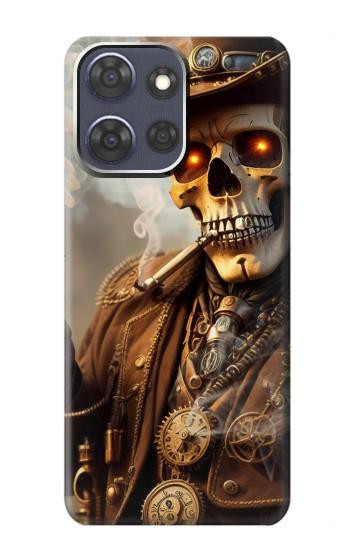 S3949 Steampunk Skull Smoking Case For Motorola Moto G Power (2025,2026)