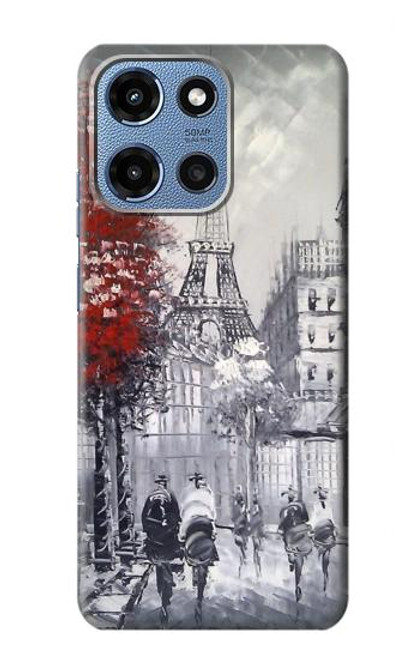 S1295 Eiffel Painting of Paris Case For Motorola Moto G 5G (2025)