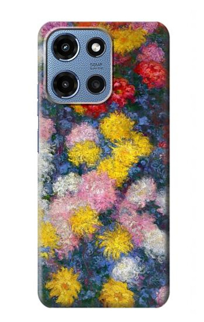 S3342 Claude Monet Chrysanthemums Case For Motorola Moto G 5G (2025)