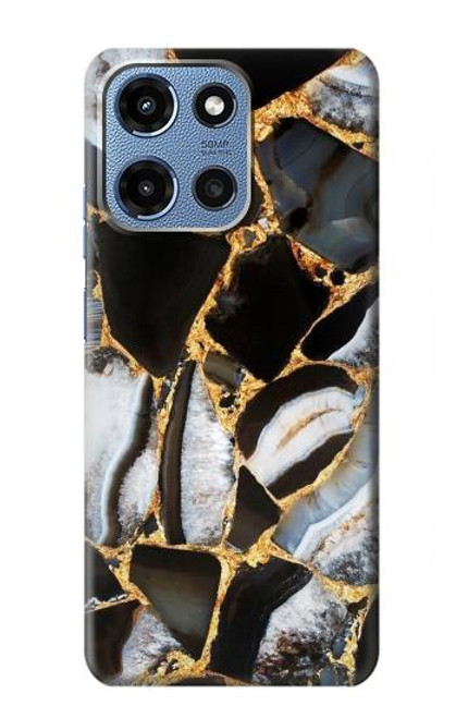 S3419 Gold Marble Graphic Print Case For Motorola Moto G 5G (2025)