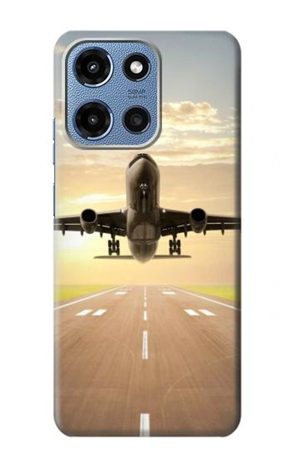 S3837 Airplane Take off Sunrise Case For Motorola Moto G 5G (2025)