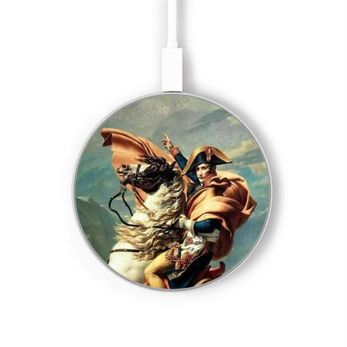 S1063 Napoleon Bonaparte Wireless Charger Pad 15W Type-C iPhone Android LED Light Charging Station