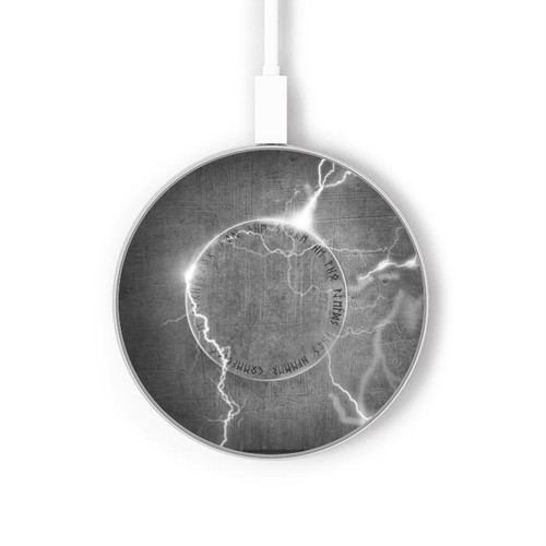 S2533 Thor Thunder Strike Hammer Wireless Charger Pad 15W Type-C iPhone Android LED Light Charging Station
