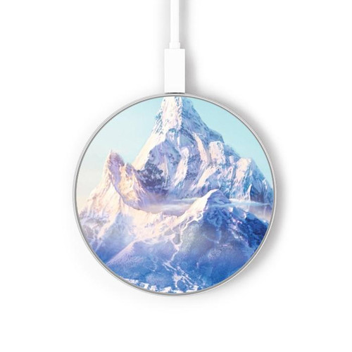 S2547 Mount Everest Wireless Charger Pad 15W Type-C iPhone Android LED Light Charging Station