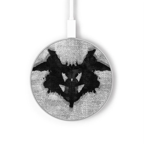 S2549 Rorschach Psychological Test Wireless Charger Pad 15W Type-C iPhone Android LED Light Charging Station