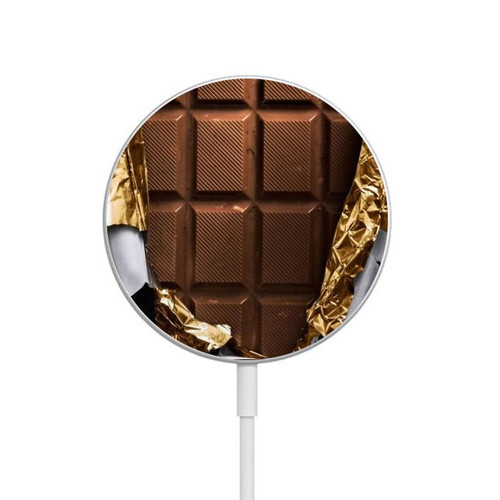 S0270 Chocolate Tasty Magnetic Wireless Charger Pad with MagSafe 15W for iPhone 16 15 14 13 12