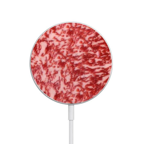 S0626 Kobe Beef Magnetic Wireless Charger Pad with MagSafe 15W for iPhone 16 15 14 13 12