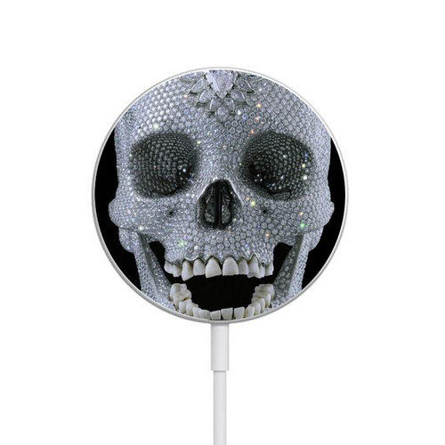 S1286 Diamond Skull Magnetic Wireless Charger Pad with MagSafe 15W for iPhone 16 15 14 13 12