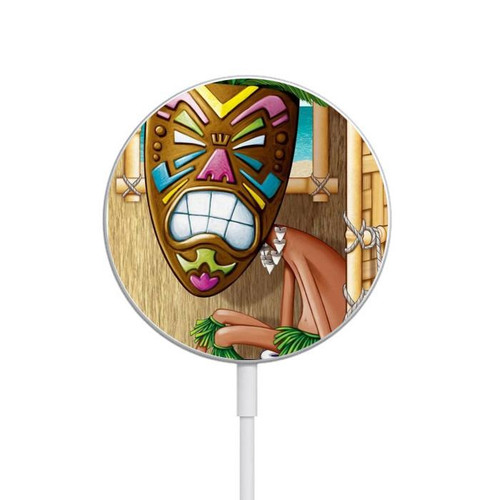 S1702 Tiki Man Toilet Magnetic Wireless Charger Pad with MagSafe 15W for iPhone 16 15 14 13 12