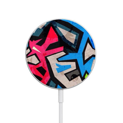 S3445 Graffiti Street Art Magnetic Wireless Charger Pad with MagSafe 15W for iPhone 16 15 14 13 12