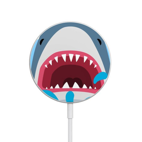 S3947 Shark Helicopter Cartoon Magnetic Wireless Charger Pad with MagSafe 15W for iPhone 16 15 14 13 12