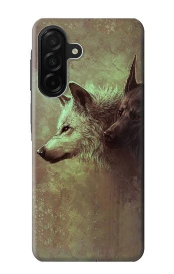 S0931 White Black Wolf Case For Samsung Galaxy A26