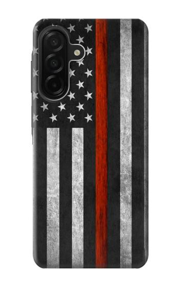 S3472 Firefighter Thin Red Line Flag Case For Samsung Galaxy A26