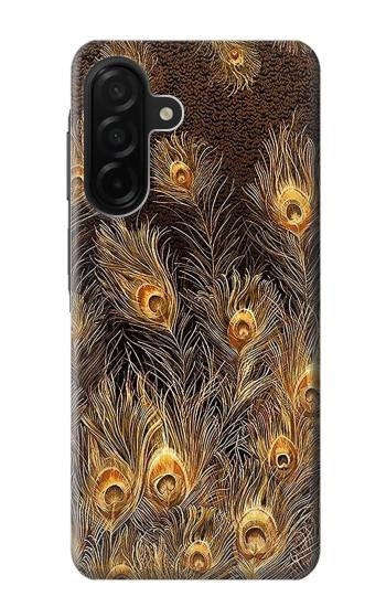 S3691 Gold Peacock Feather Case For Samsung Galaxy A26