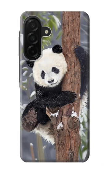 S3793 Cute Baby Panda Snow Painting Case For Samsung Galaxy A26