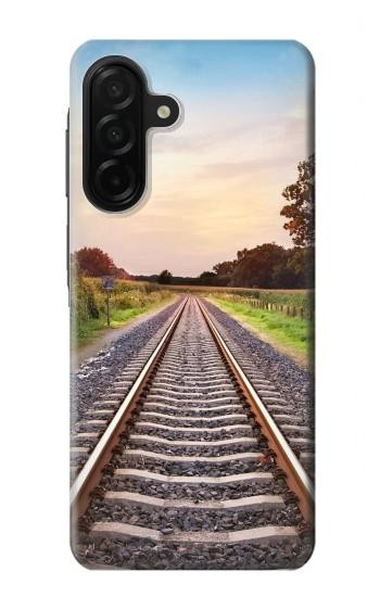 S3866 Railway Straight Train Track Case For Samsung Galaxy A26