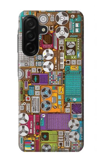 S3879 Retro Music Doodle Case For Samsung Galaxy A26