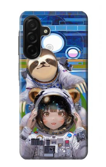 S3915 Raccoon Girl Baby Sloth Astronaut Suit Case For Samsung Galaxy A26