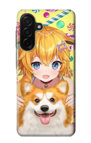 S3918 Baby Corgi Dog Corgi Girl Candy Case For Samsung Galaxy A26
