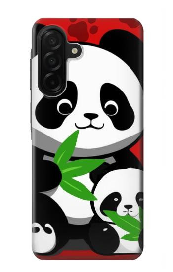S3929 Cute Panda Eating Bamboo Case For Samsung Galaxy A26