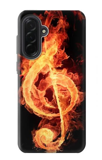 S0493 Music Note Burn Case For Samsung Galaxy A36