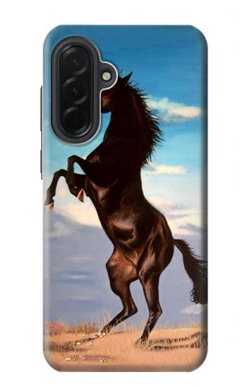 S0934 Wild Black Horse Case For Samsung Galaxy A36