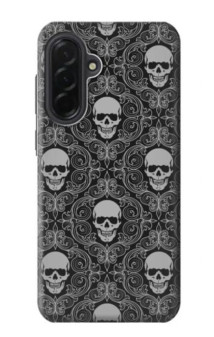 S2371 Skull Vintage Monochrome Pattern Case For Samsung Galaxy A36