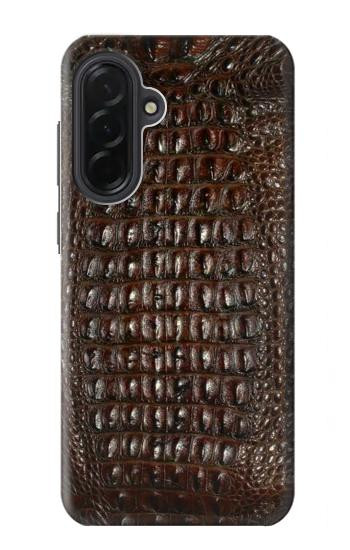 S2850 Brown Skin Alligator Graphic Printed Case For Samsung Galaxy A36