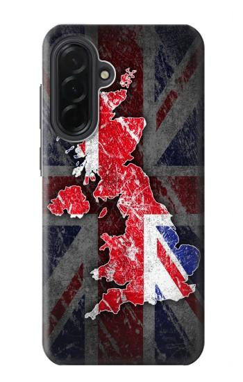 S2936 UK British Flag Map Case For Samsung Galaxy A36
