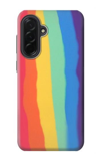 S3799 Cute Vertical Watercolor Rainbow Case For Samsung Galaxy A36