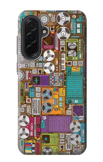 S3879 Retro Music Doodle Case For Samsung Galaxy A36