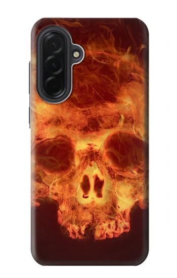 S3881 Fire Skull Case For Samsung Galaxy A36