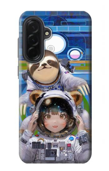 S3915 Raccoon Girl Baby Sloth Astronaut Suit Case For Samsung Galaxy A36