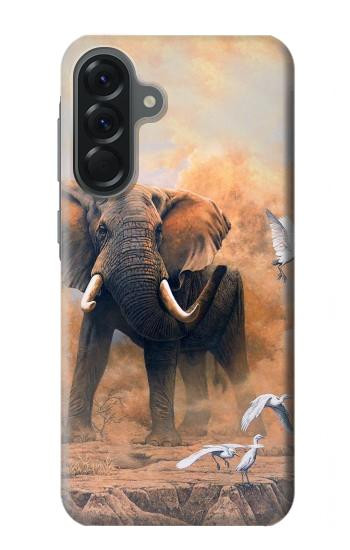 S1292 Dusty Elephant Egrets Case For Samsung Galaxy A56