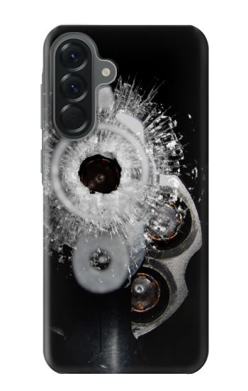 S2387 Gun Bullet Hole Glass Case For Samsung Galaxy A56