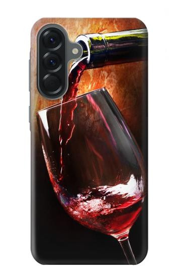 S2396 Red Wine Bottle And Glass Case For Samsung Galaxy A56
